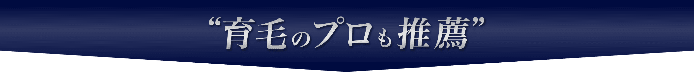 育毛のプロも推薦